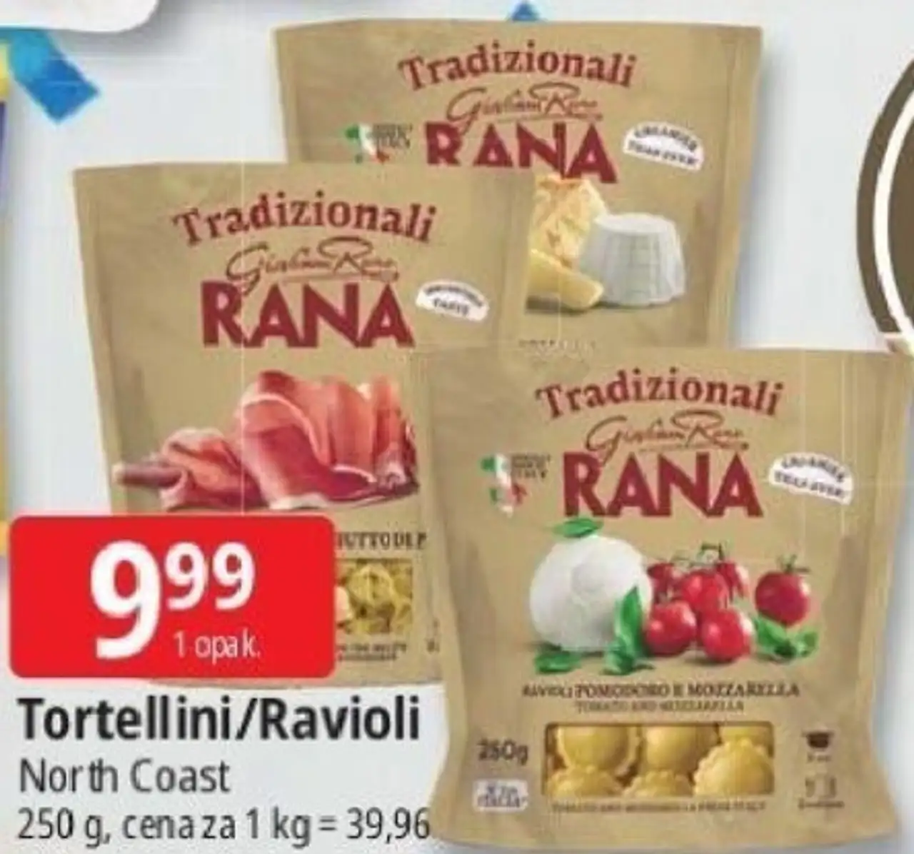 Tortellini/Ravioli North Coast 250 g, wybrane rodzaje