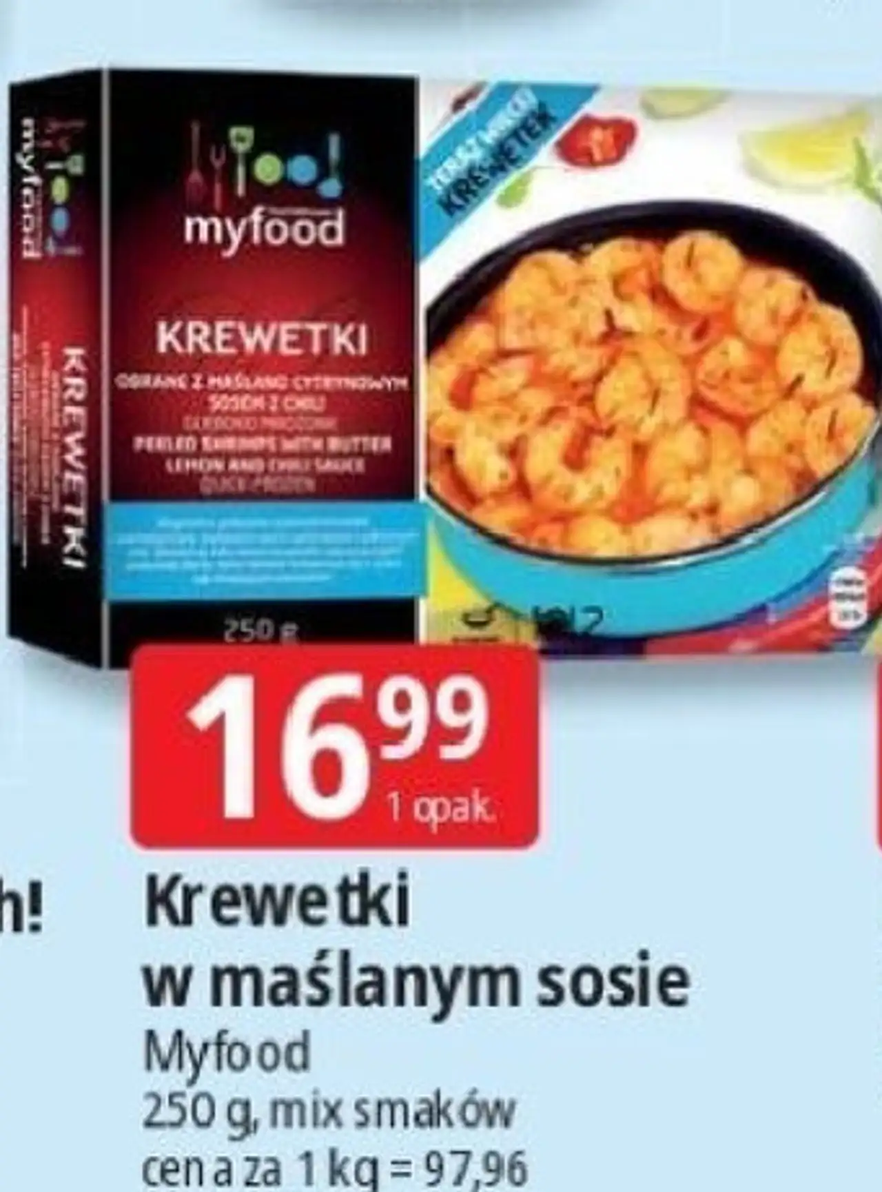Krewetka z masłem cytrynowym chilli Myfood