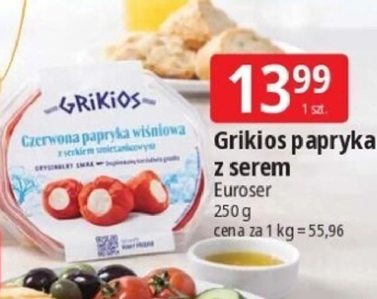 Papryka czerwona wiśniowa z serem Grikios