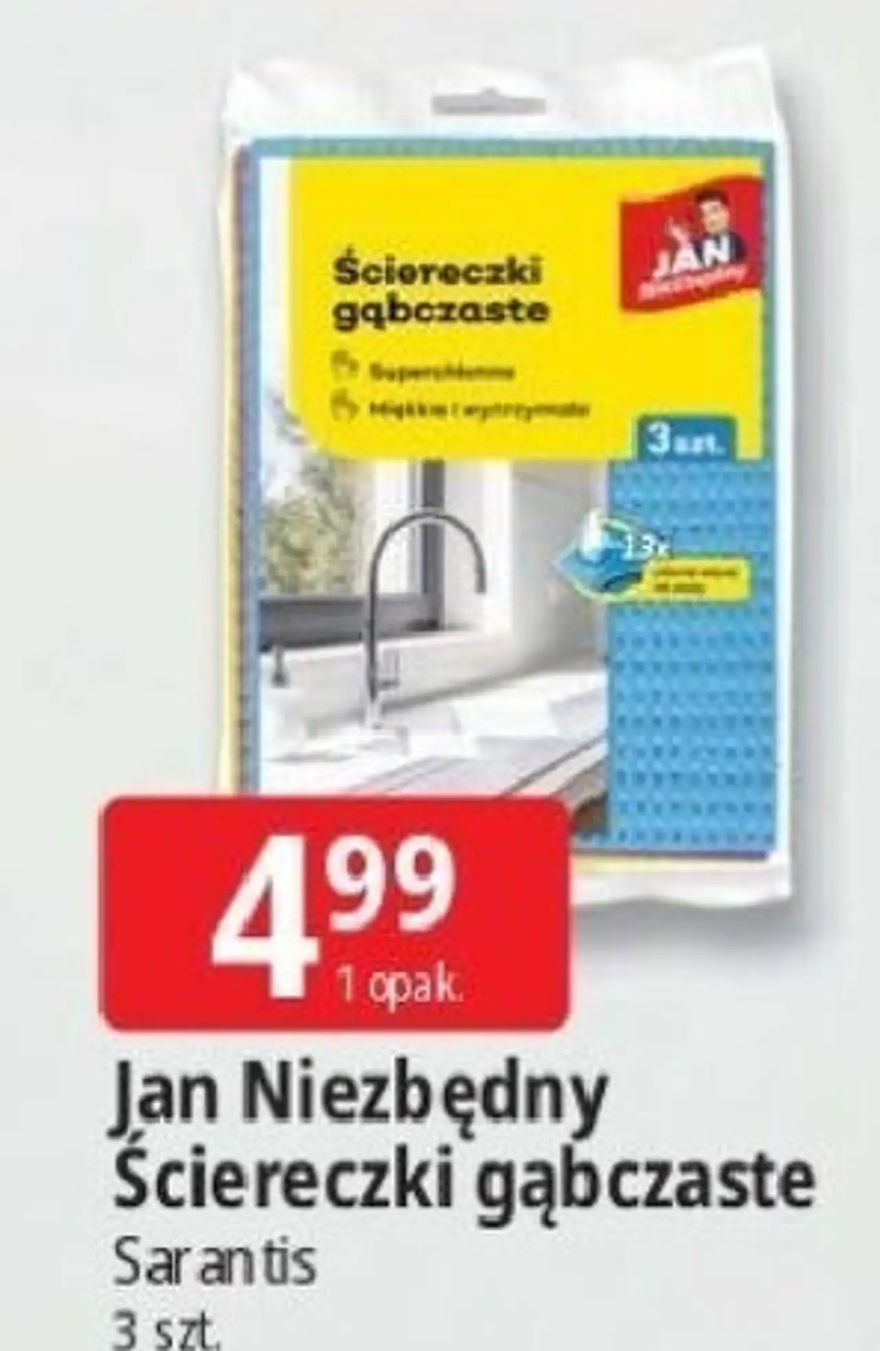 Ściereczki gąbczaste Jan Niezbędny