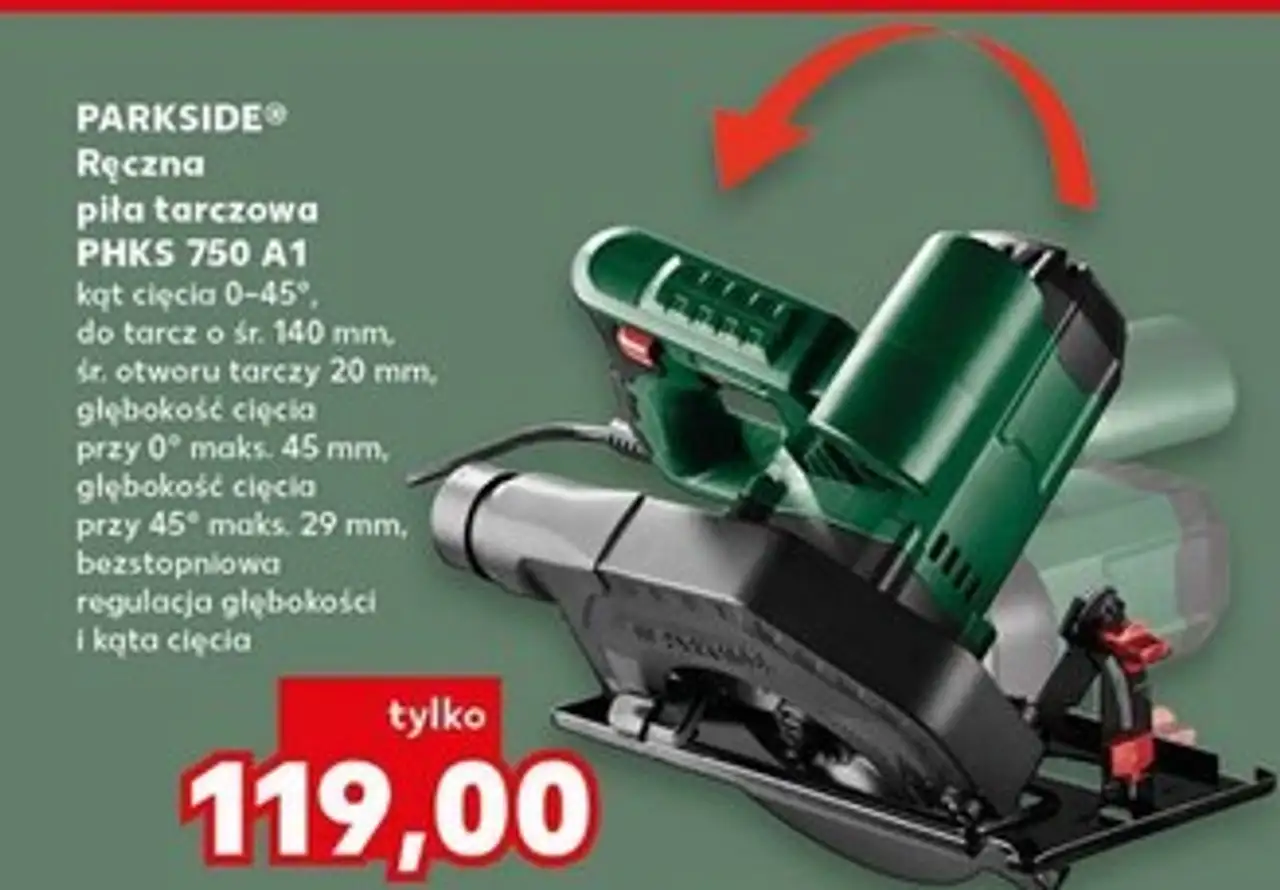 PARKSIDE® Ręczna piła tarczowa PHKS 750 A1