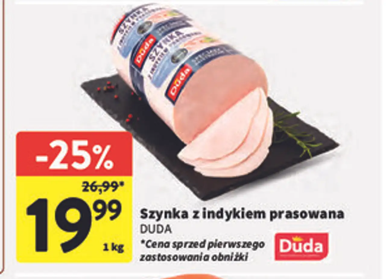 Szynka z indykiem prasowana DUDA