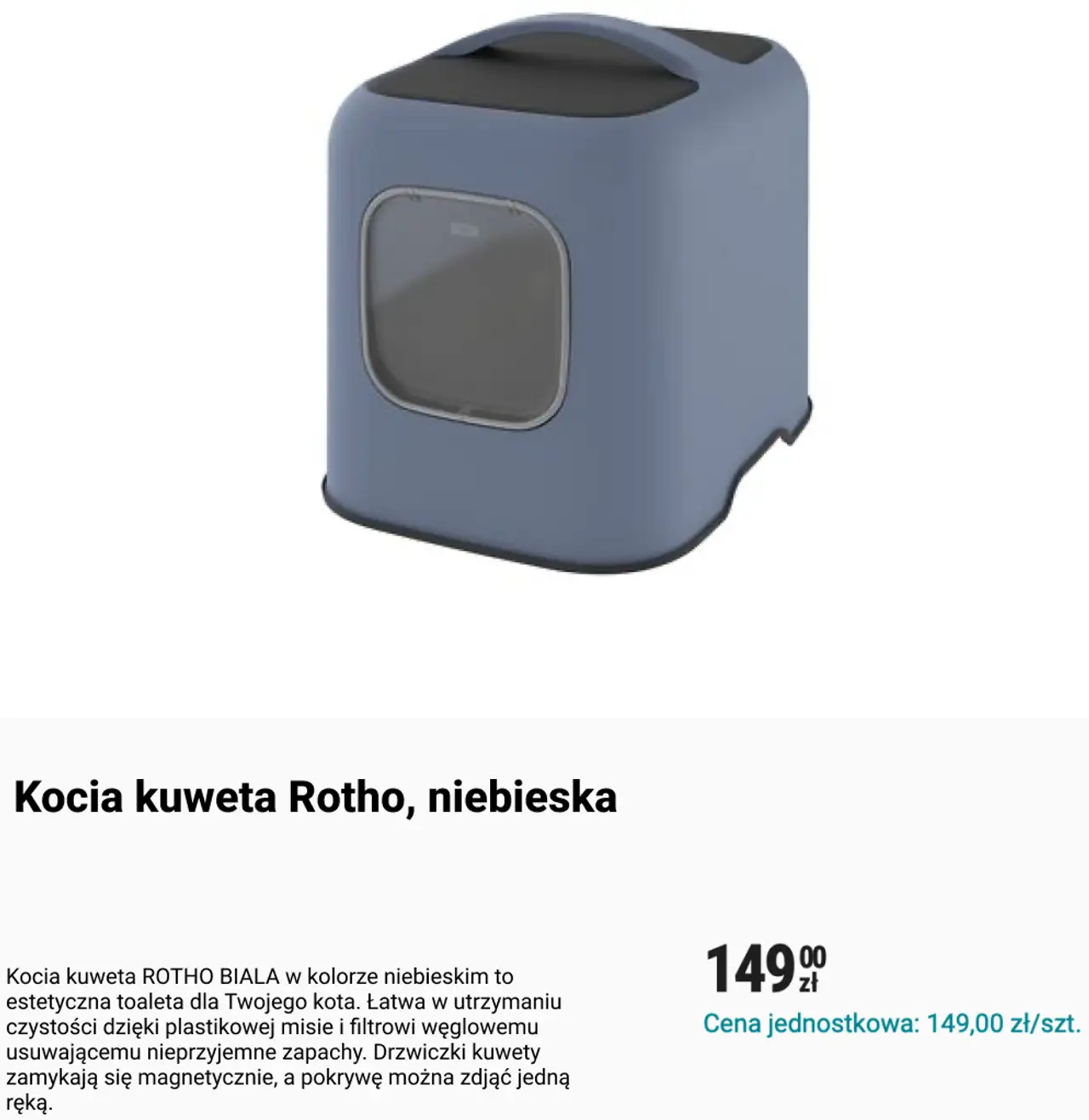 Kocia kuweta Rotho, niebieska