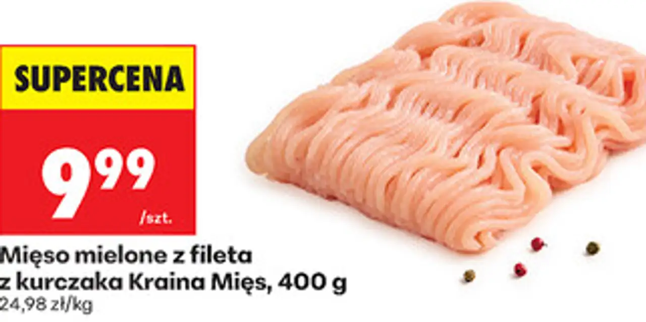Mięso mielone z fileta z kurczaka Kraina Mięs, 400 g