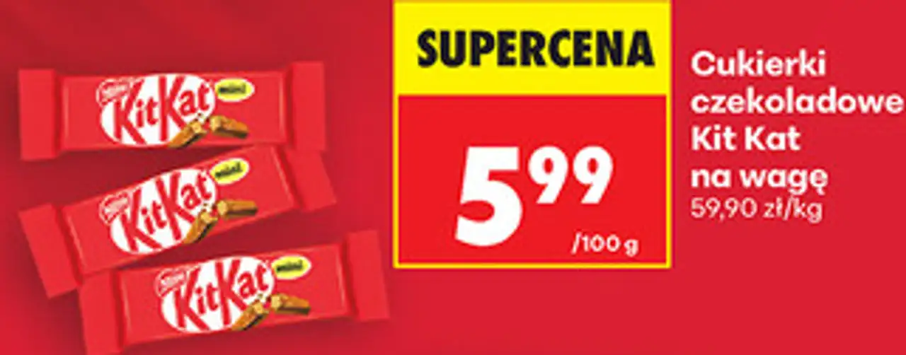 Cukierki czekoladowe Kit Kat