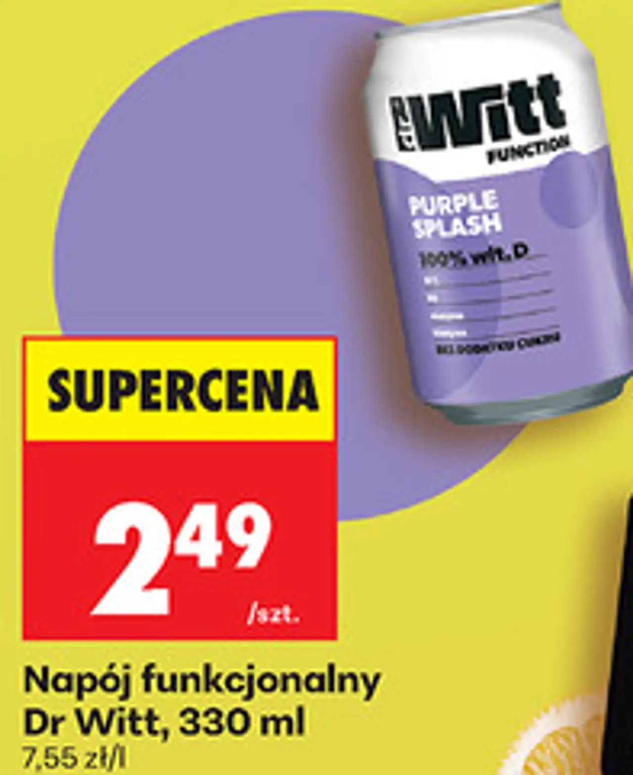 Napój funkcjonalny Dr Witt, 330 ml