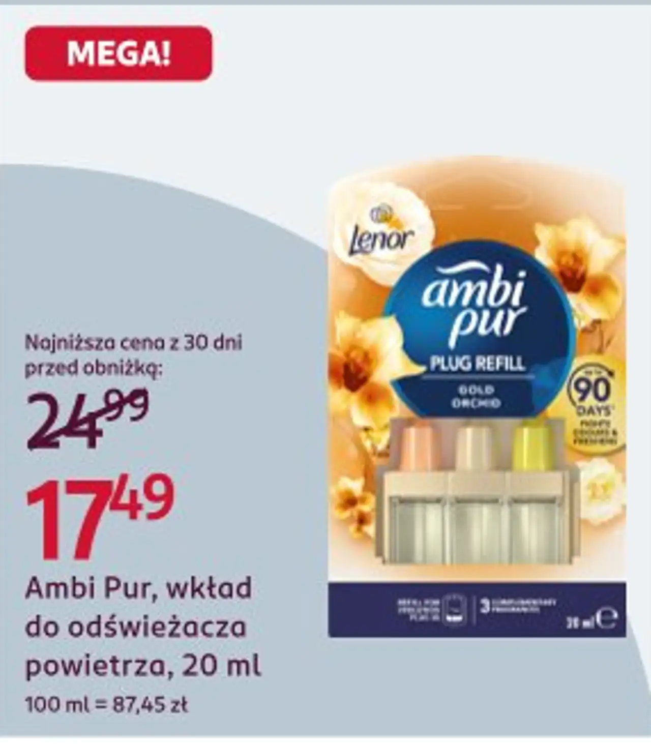 Ambi Pur, wkład do odświeżacza powietrza, 20 ml