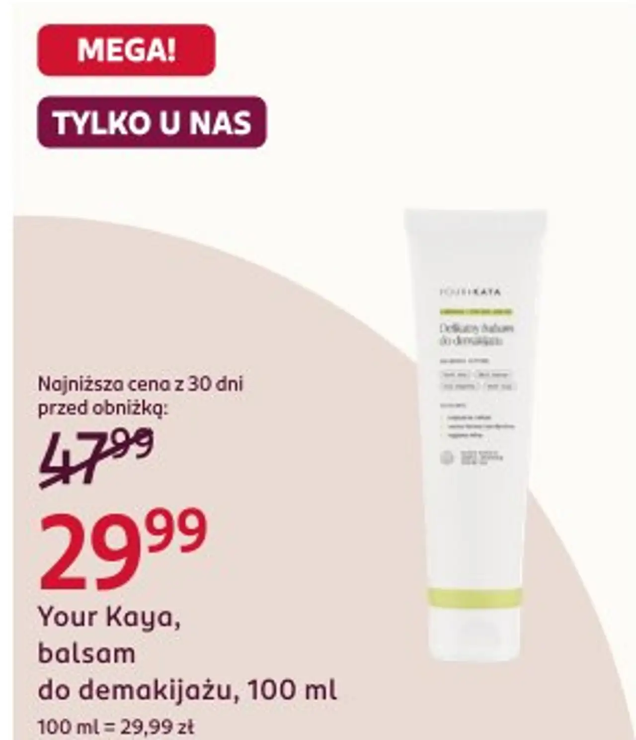 Your Kaya, balsam do demakijażu, 100 ml