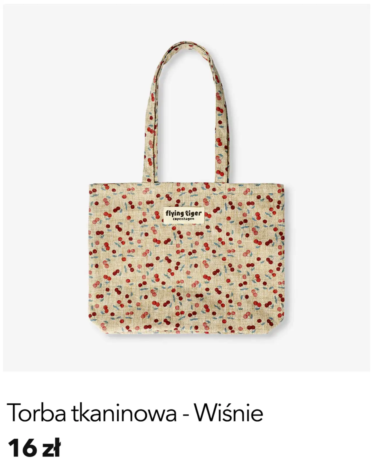 Torba tkaninowa - Wiśnie