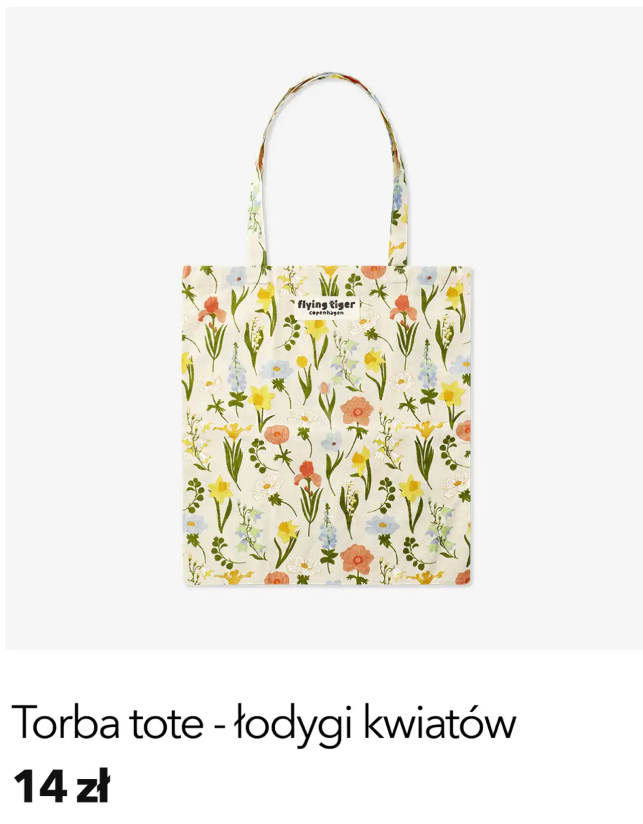 Torba tote - łodygi kwiatów Flying Tiger Copenhagen