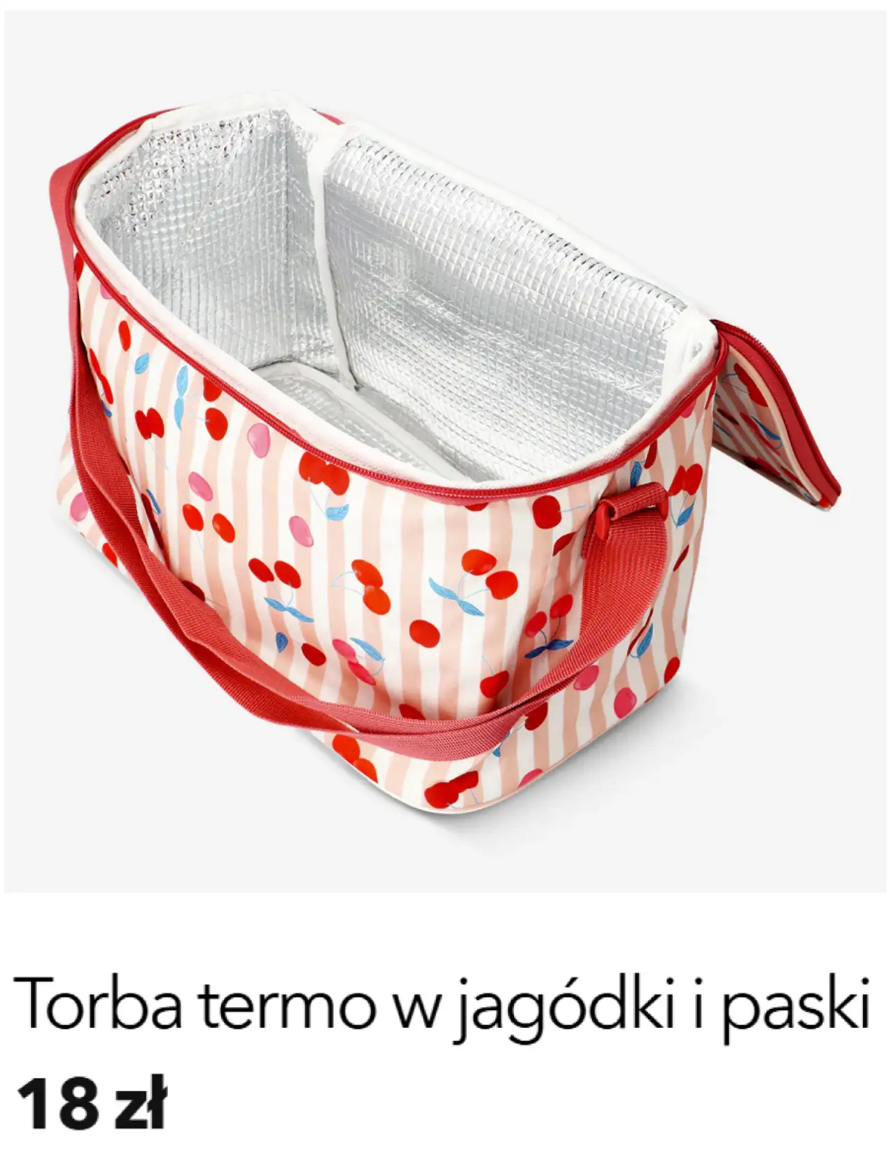 Torba termo w jagódki i paski