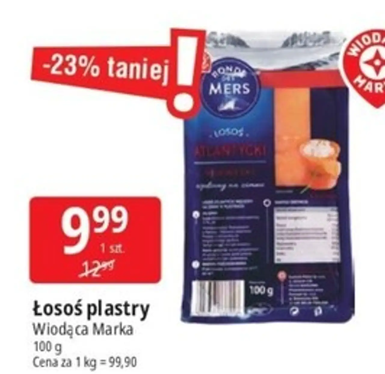 Łosoś atlantycki wędzony Wiodąca Marka Ronde Des Mers