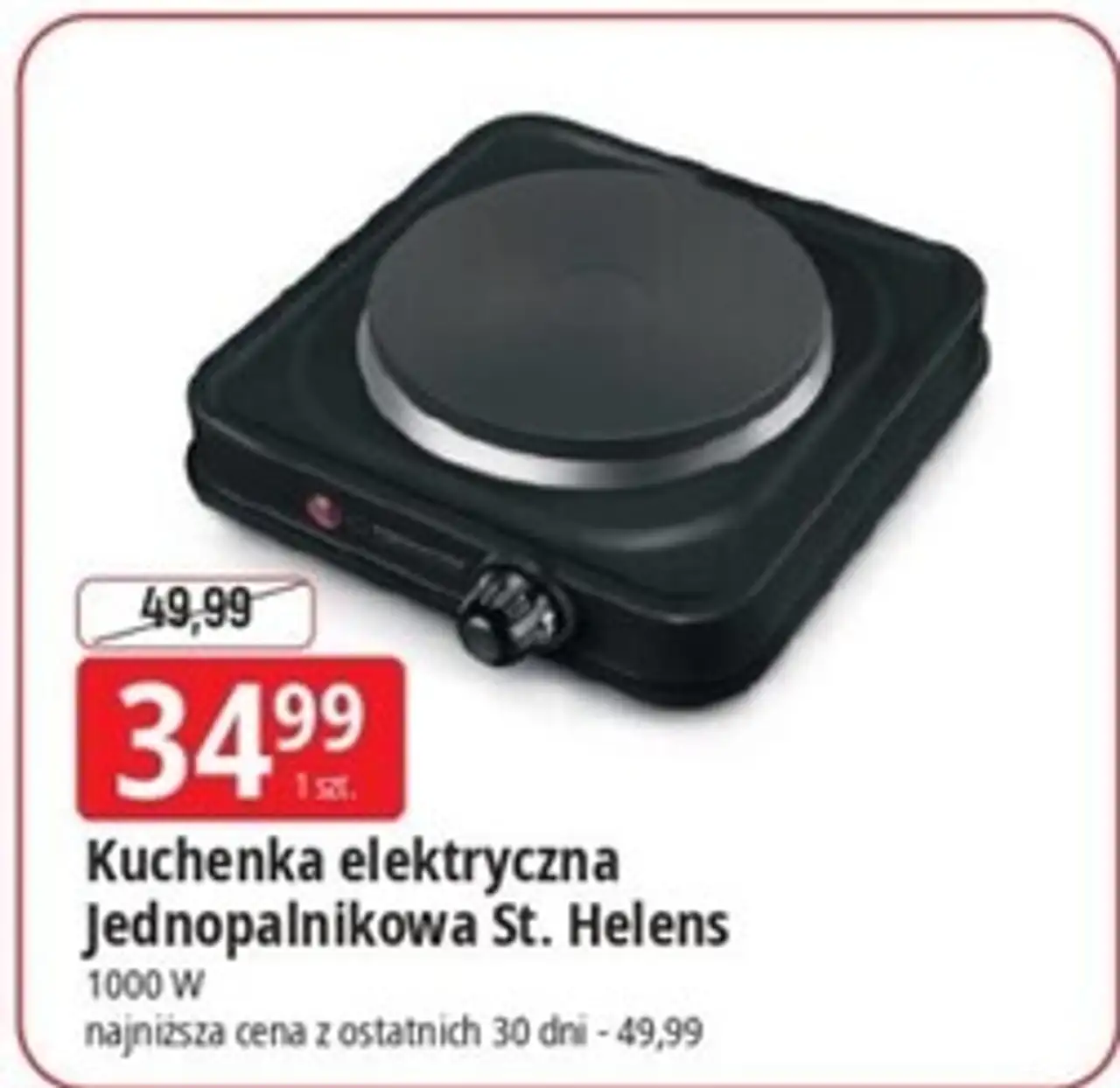 Kuchenka elektryczna st. helens 1000 w Esperanza