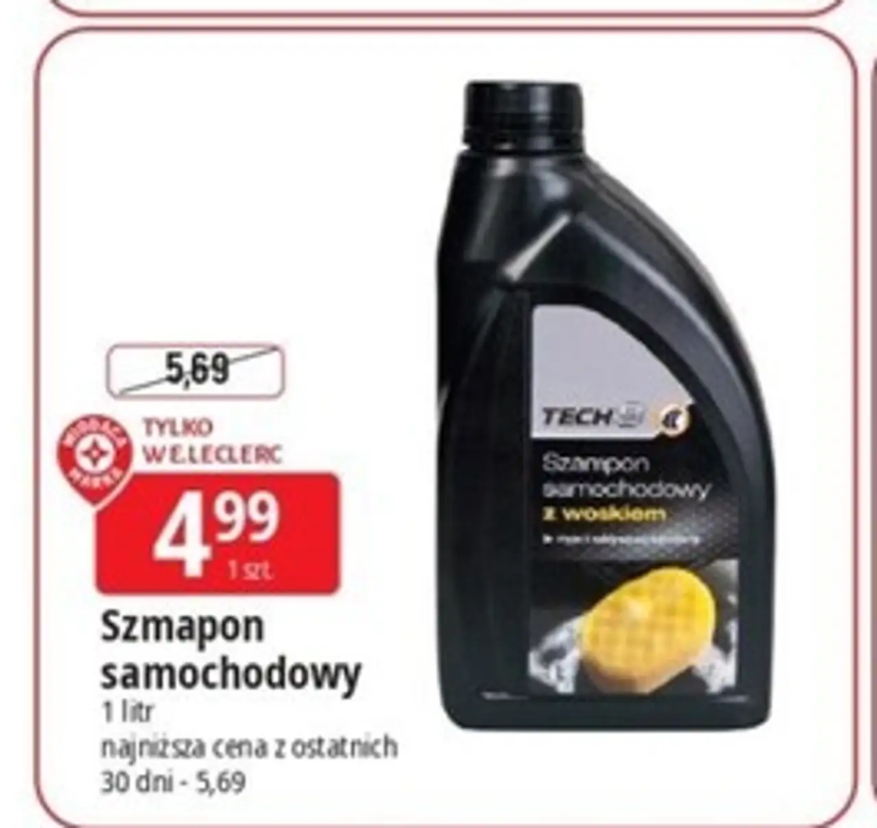 Szampon samochodowy z woskiem Tech9