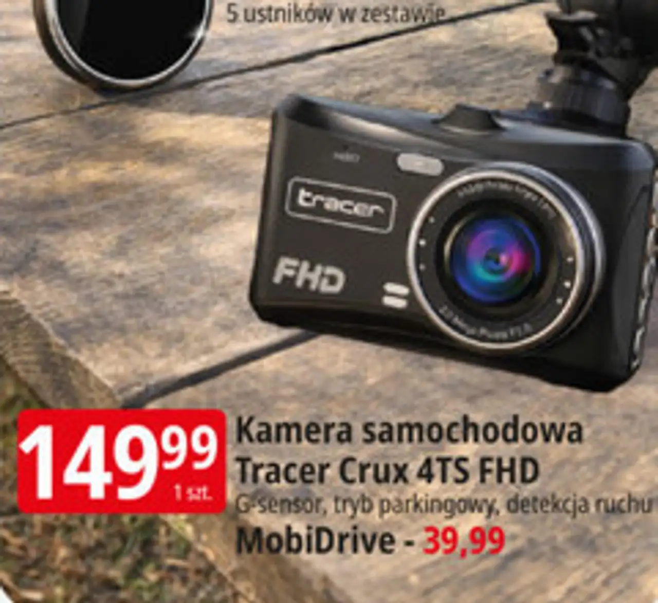 Kamera samochodowa Tracer Crux 4TS FHD / MobiDrive