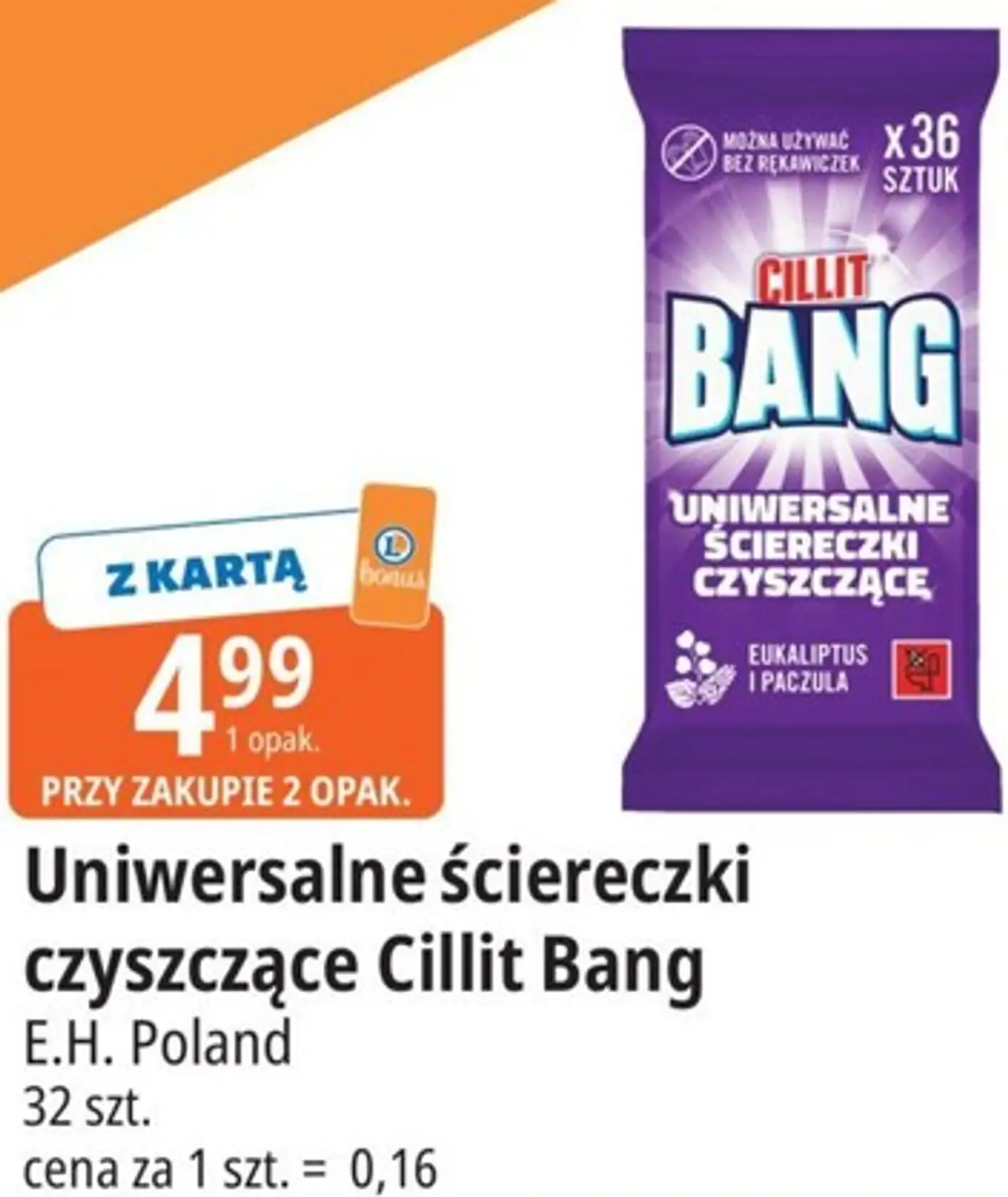 Uniwersalne ściereczki czyszczące Cillit Bang