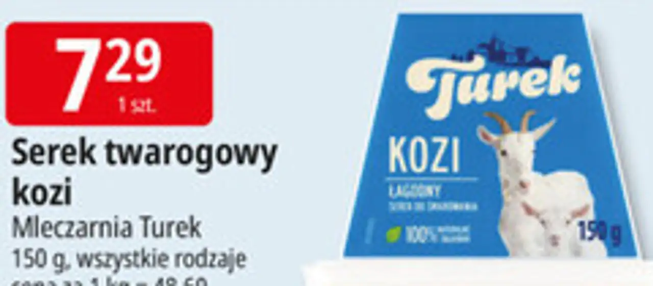 Serek twarogowy kozi Mleczarnia Turek 150 g