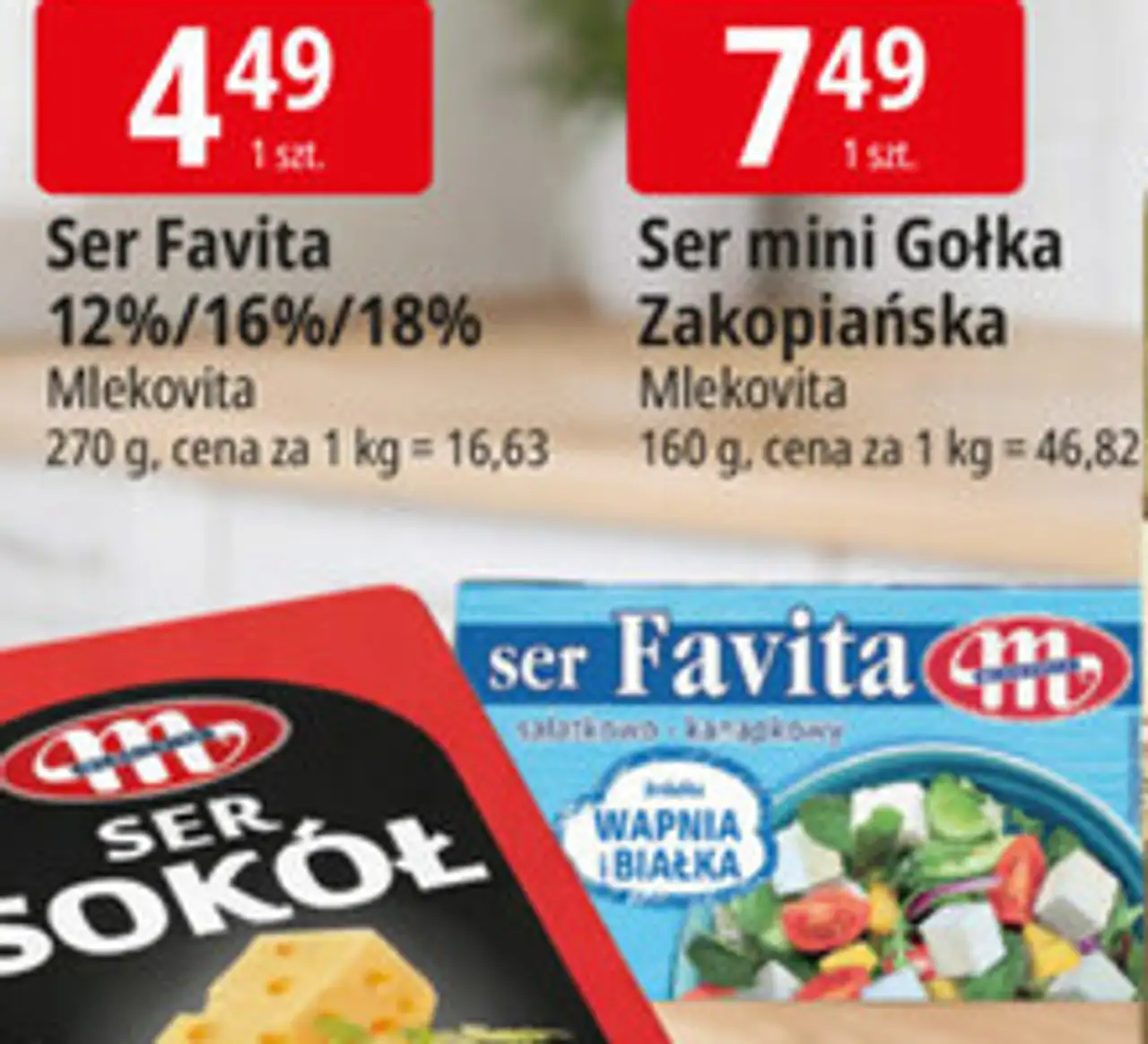 Ser sałatkowo-kanapkowy 12 % Mlekovita Favita