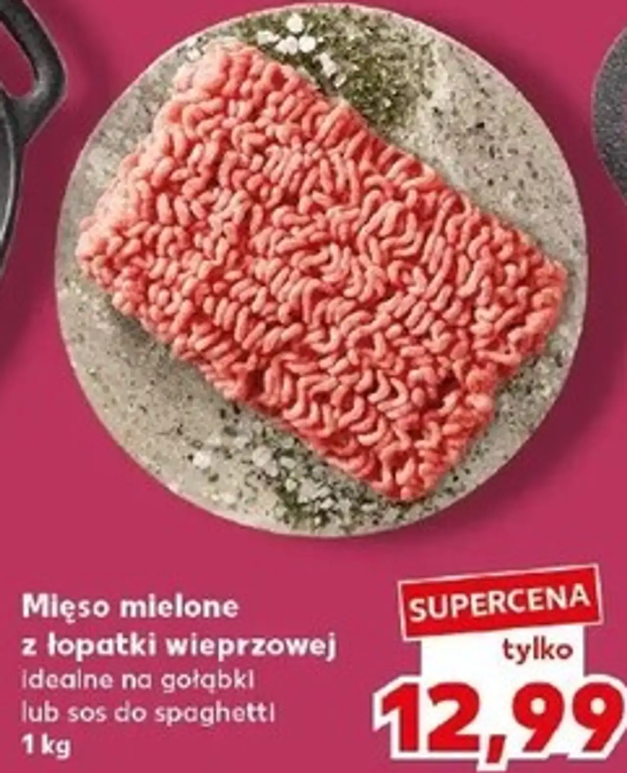 Mięso mielone z łopatki wieprzowej idealne na gołąbki lub sos do spaghetti 1 kg