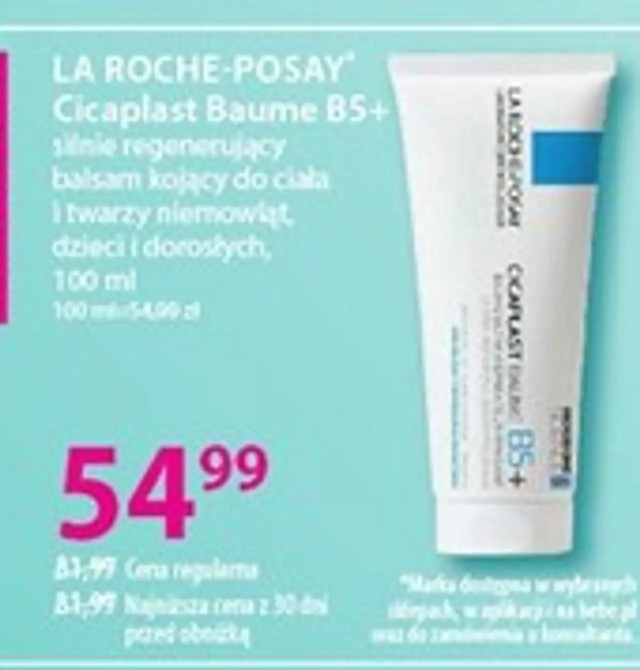 LA ROCHE-POSAY Cicaplast Baume B5+ silnie regenerujący balsam kojący do ciała i twarzy niemowląt, dzieci i dorosłych, 100 ml