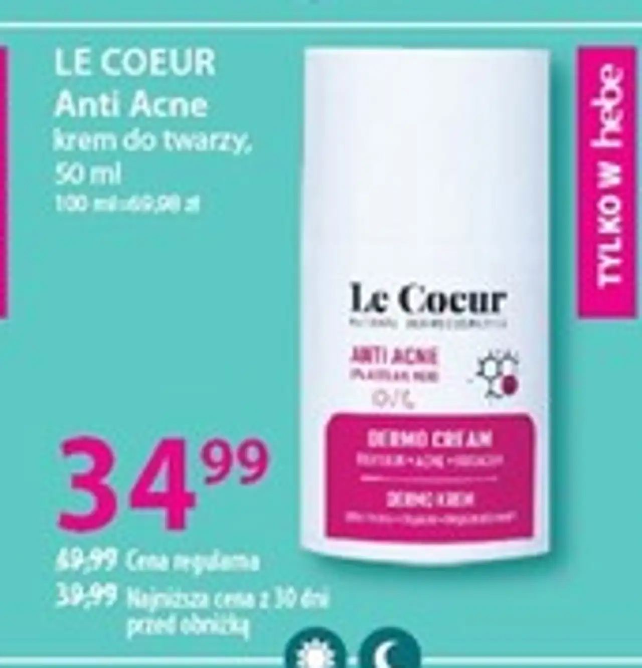 LE COEUR Anti Acne krem do twarzy, 50 ml