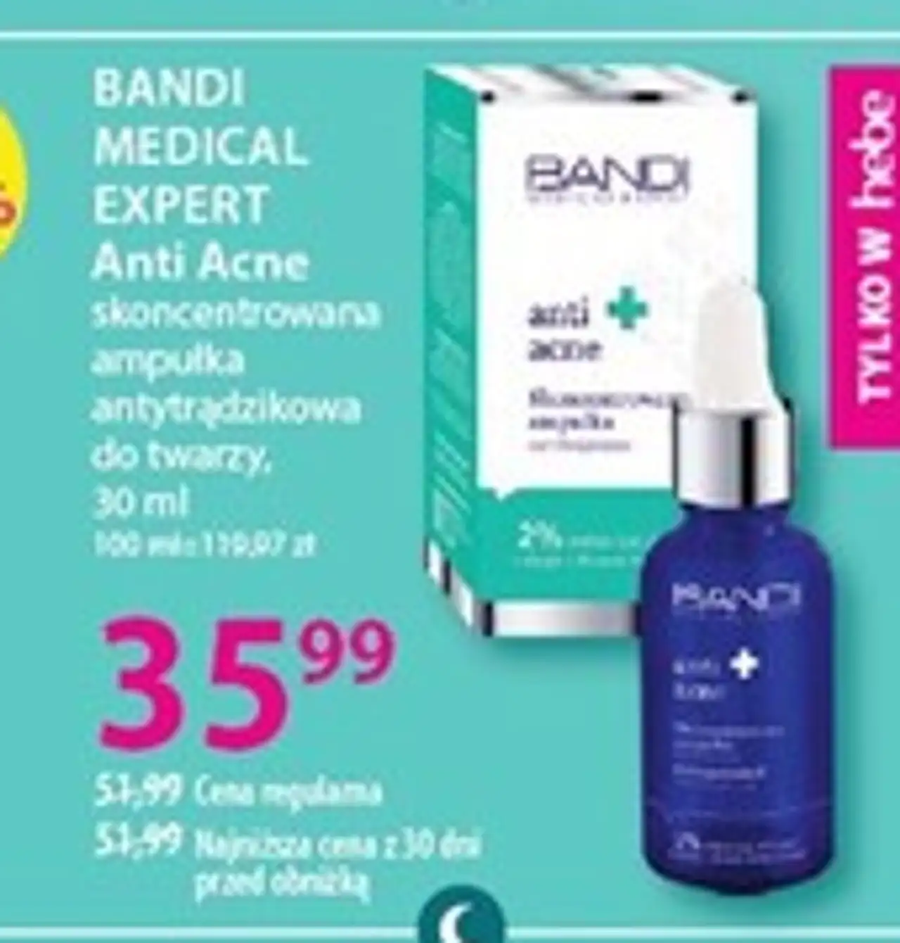 BANDI MEDICAL EXPERT Anti Acne skoncentrowana ampułka antytrądzikowa do twarzy, 30 ml