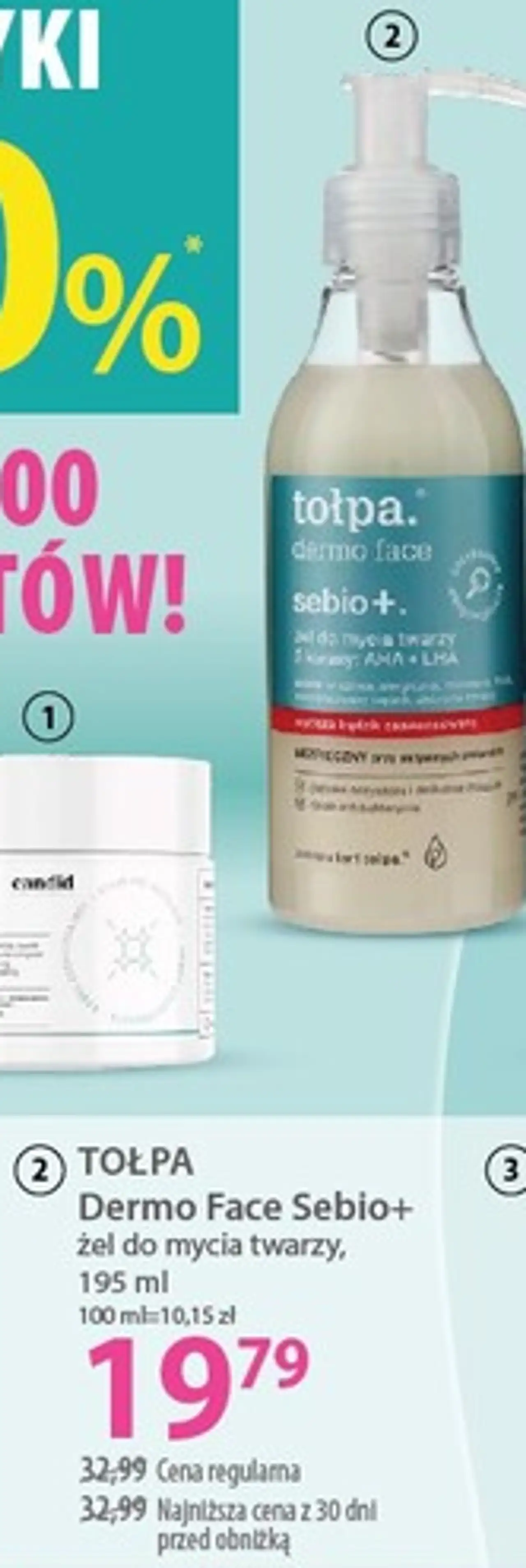 TOŁPA Dermo Face Sebio+ żel do mycia twarzy, 195 ml