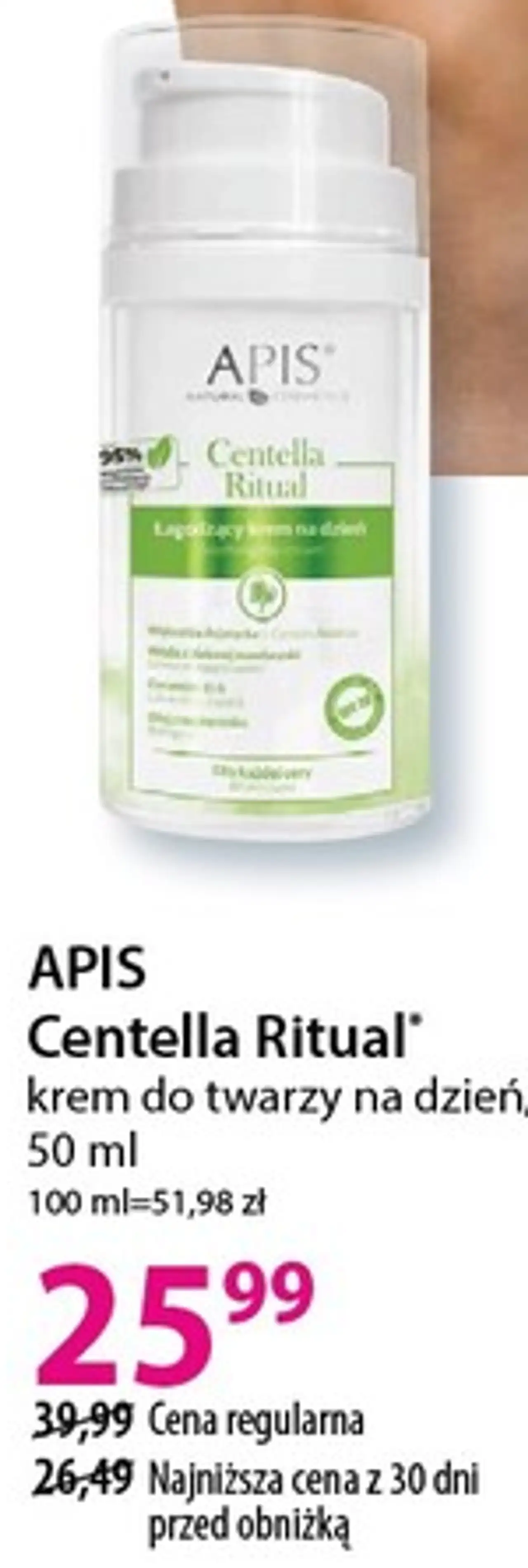 APIS Centella Ritual krem do twarzy na dzień, 50 ml