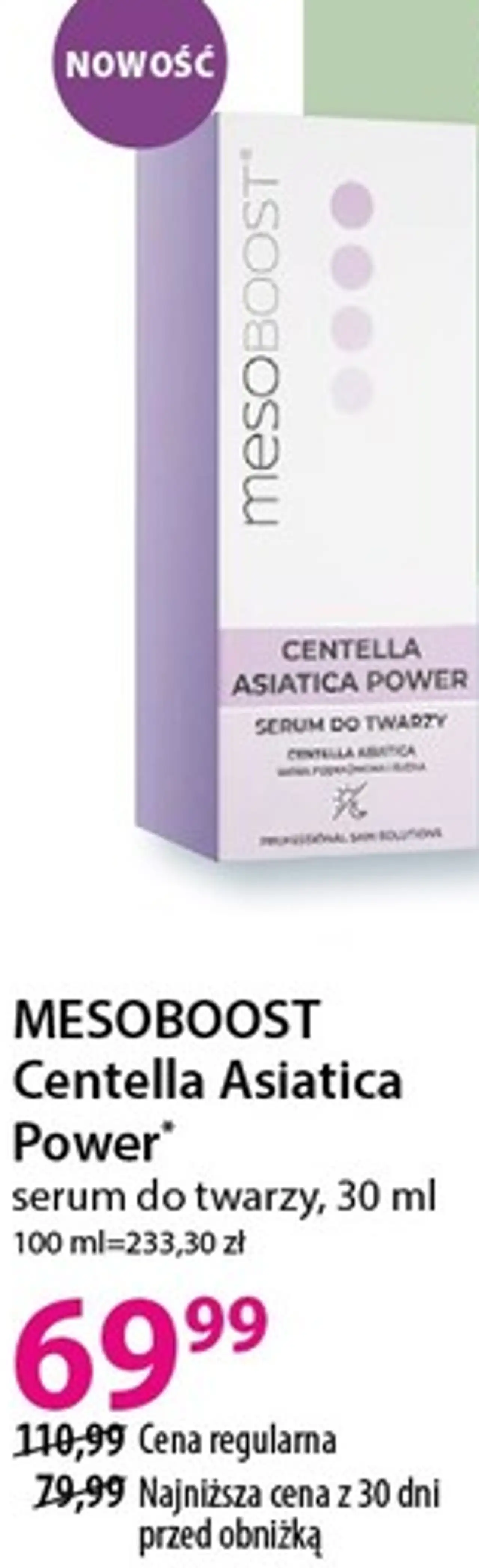 serum do twarzy, 30 ml MESOBOOST Centella Asiatica Power*