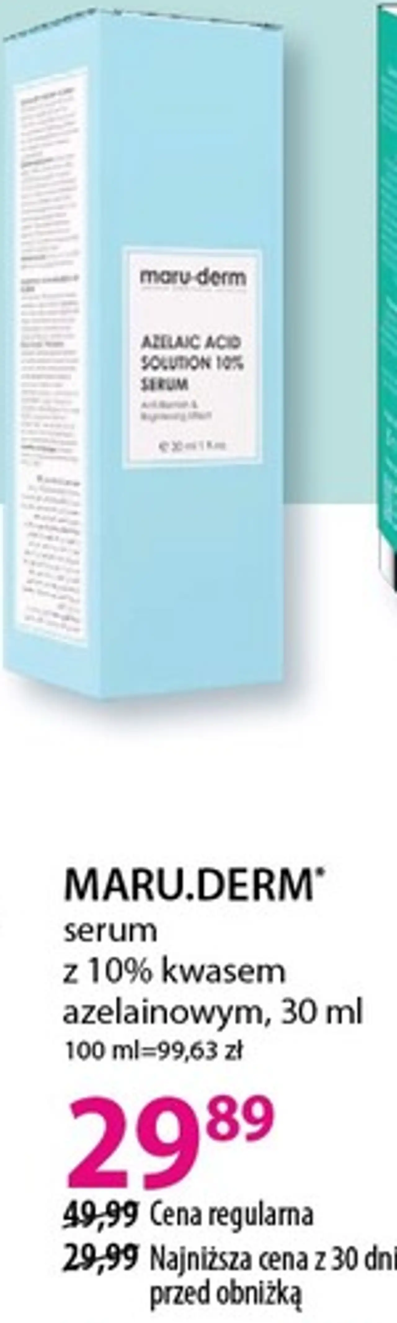 MARU.DERM* serum z 10% kwasem azelainowym, 30 ml