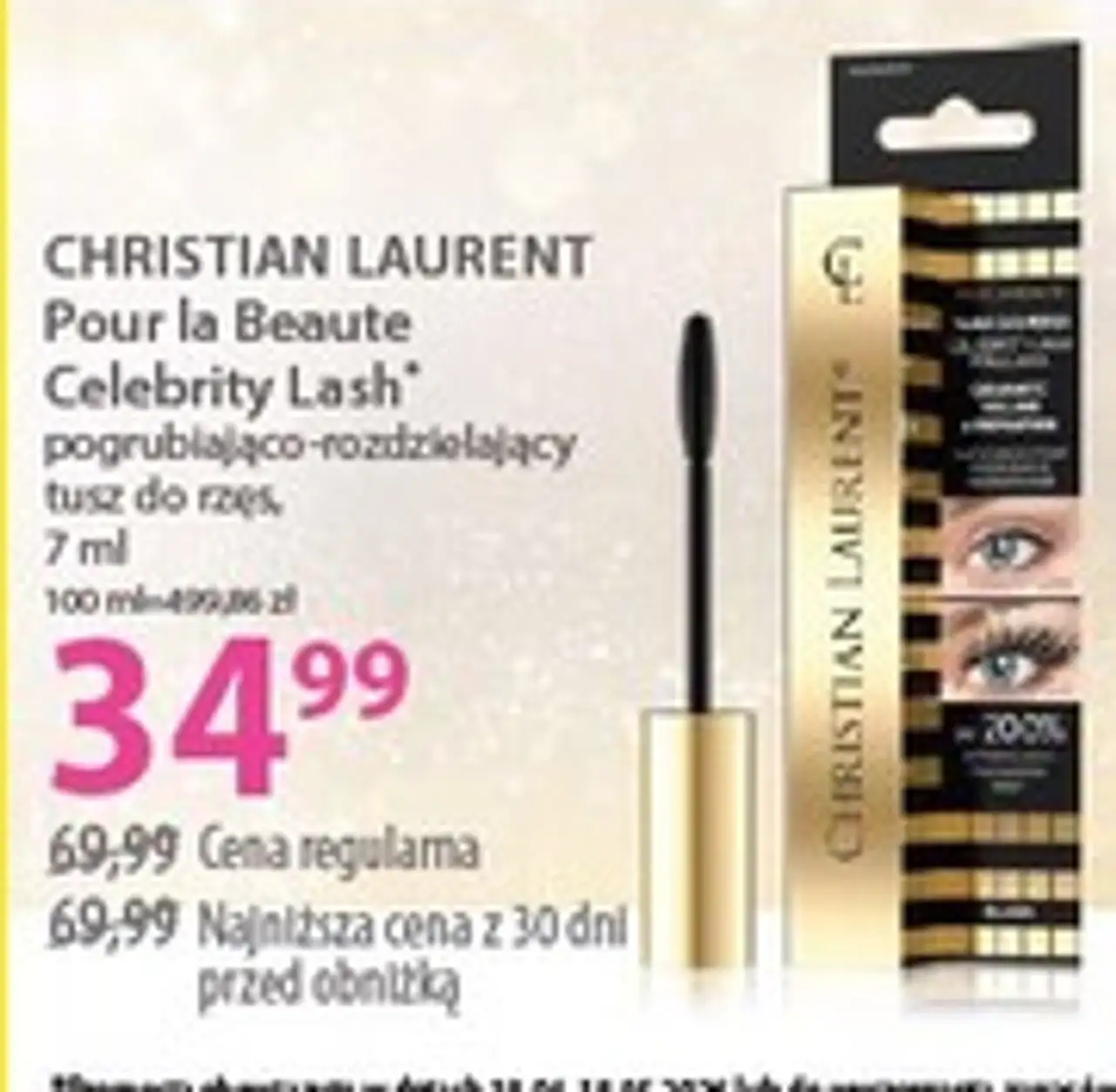 CHRISTIAN LAURENT Pour la Beaute Celebrity Lash pogrubiająco-rozdzielający tusz do rzęs, 7 ml