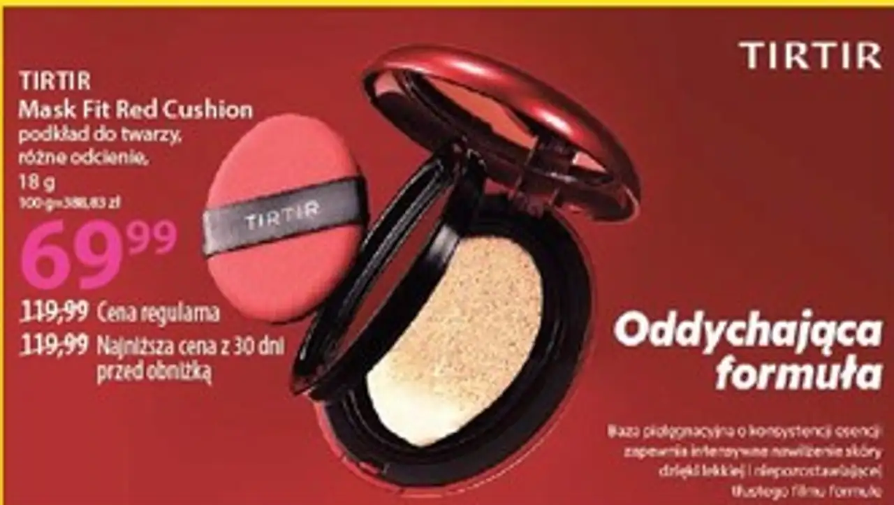 TIRTIR Mask Fit Red Cushion podkład do twarzy, różne odcienie, 18 g