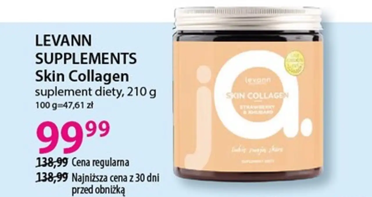 LEVANN SUPPLEMENTS Skin Collagen suplement diety, 210 g