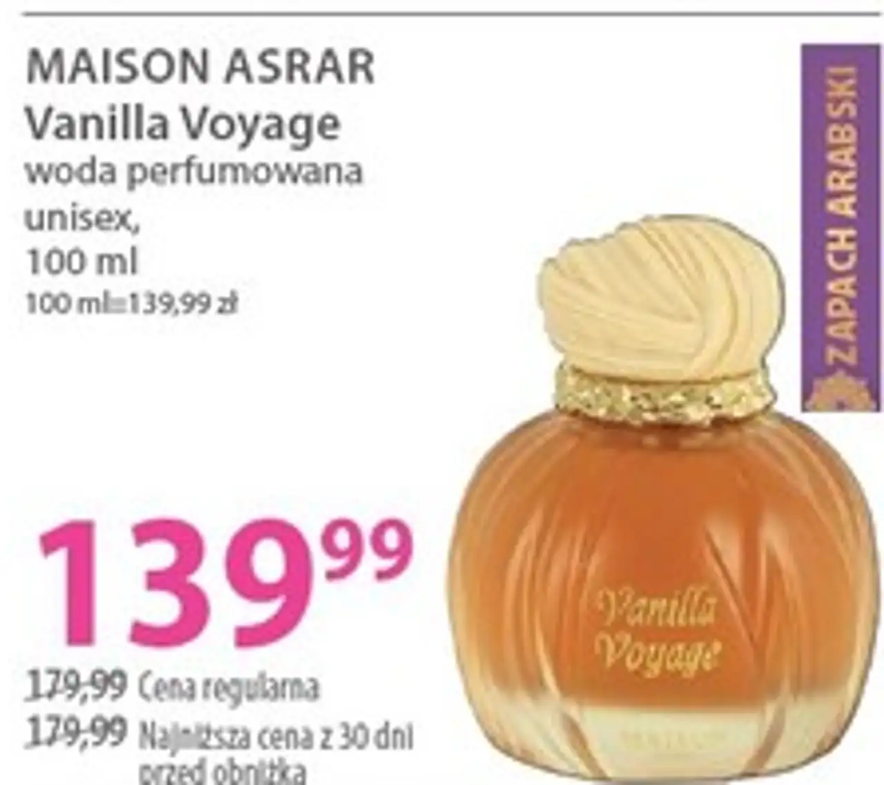 MAISON ASRAR Vanilla Voyage woda perfumowana unisex, 100 ml