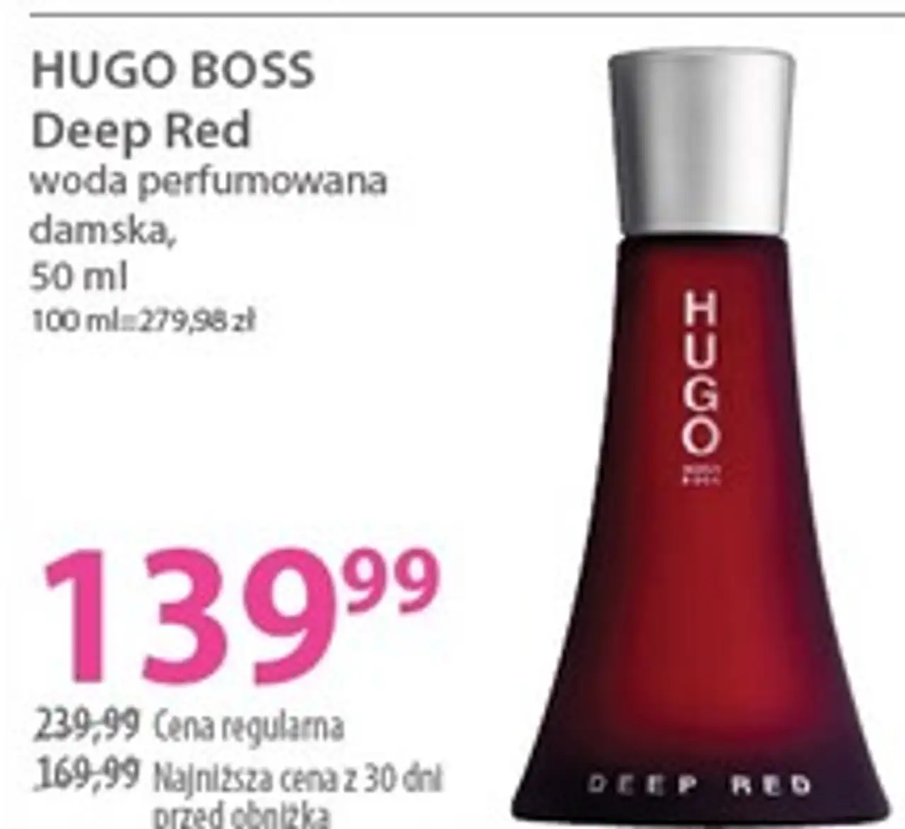 HUGO BOSS Deep Red woda perfumowana damska, 50 ml