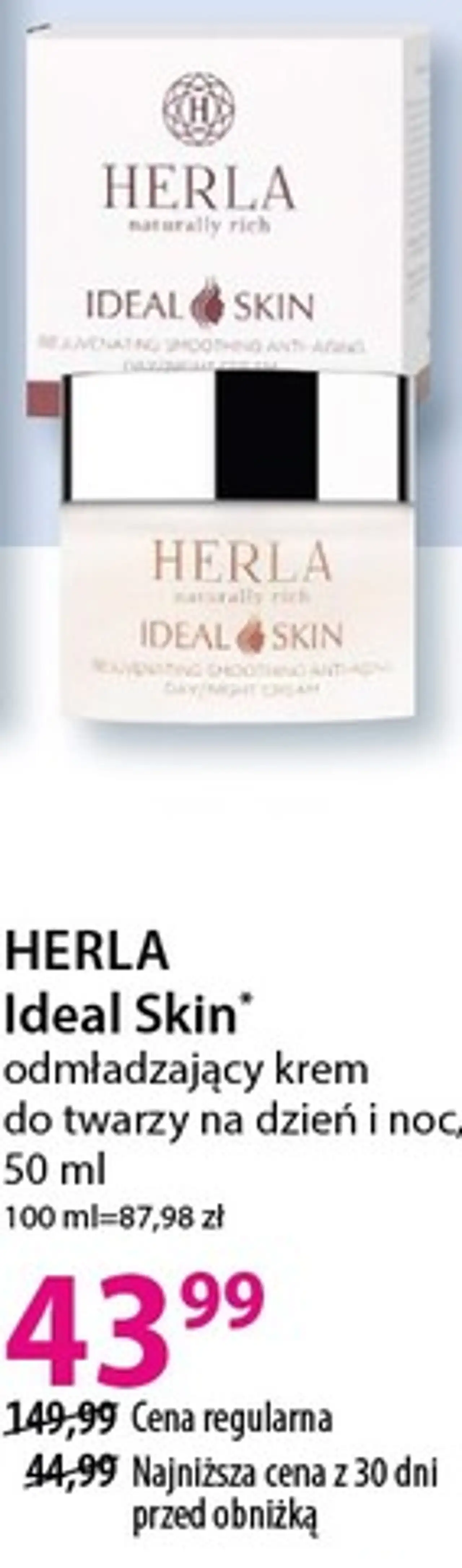 HERLA Ideal Skin odmładzający krem do twarzy na dzień i noc, 50 ml