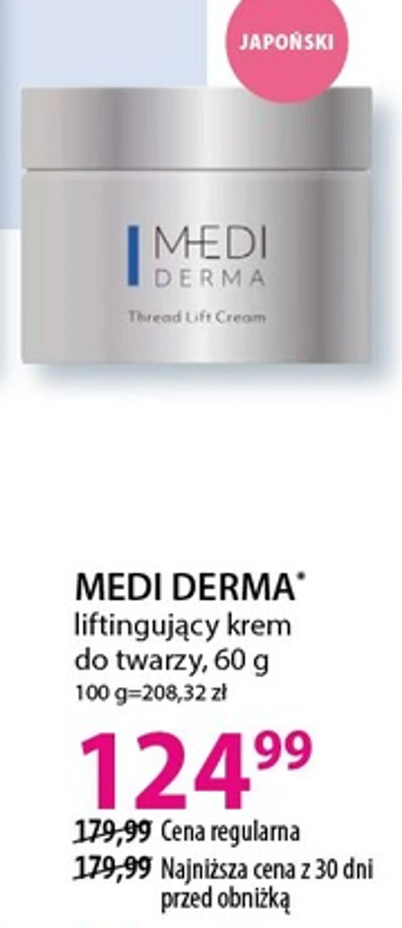 MEDI DERMA liftingujący krem do twarzy, 60 g
