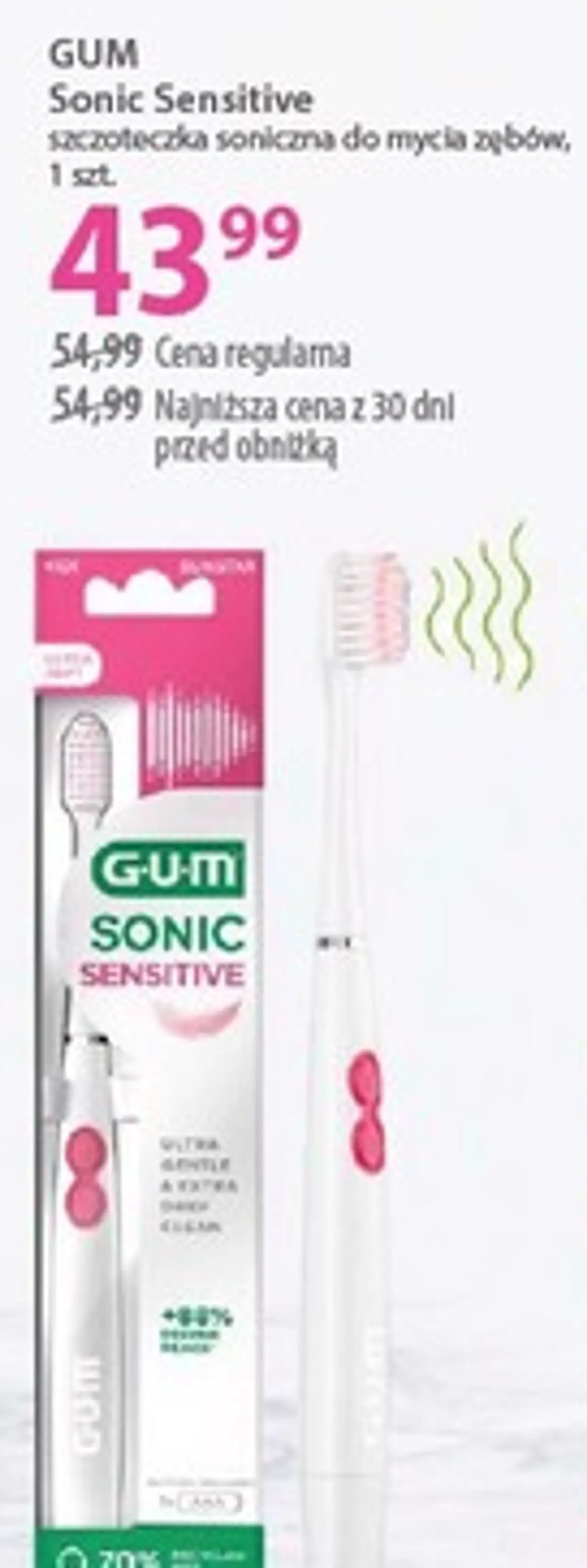GUM Sonic Sensitive szczoteczka soniczna do mycia zębów
