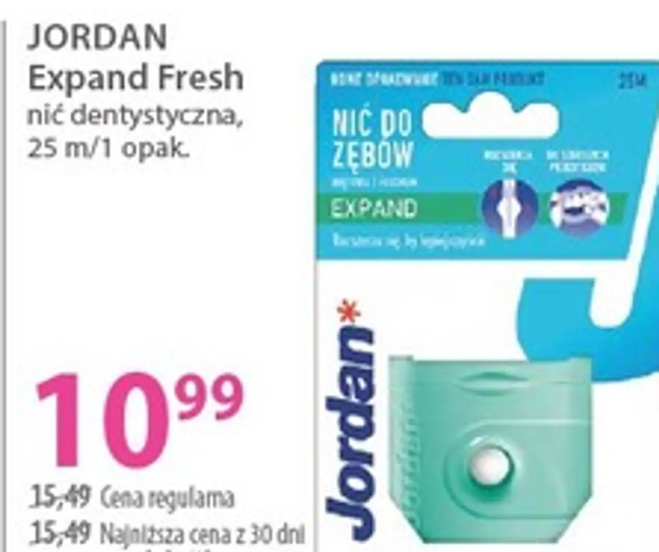 JORDAN Expand Fresh nić dentystyczna