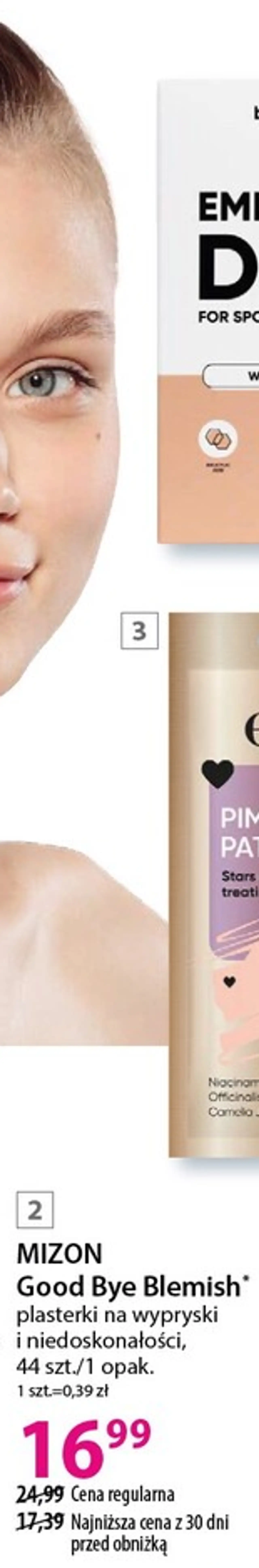 MIZON Good Bye Blemish* plasterki na wypryski i niedoskonałości, 44 szt./1 opak.