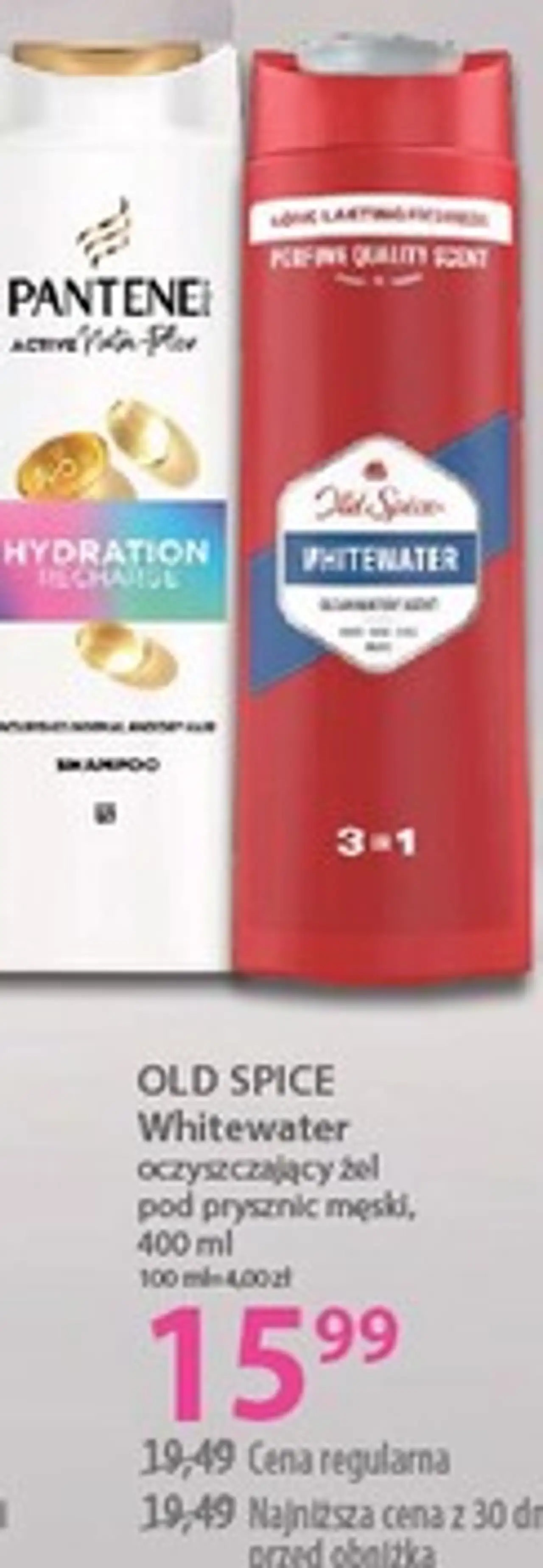 OLD SPICE Whitewater oczyszczający żel pod prysznic męski, 400 ml