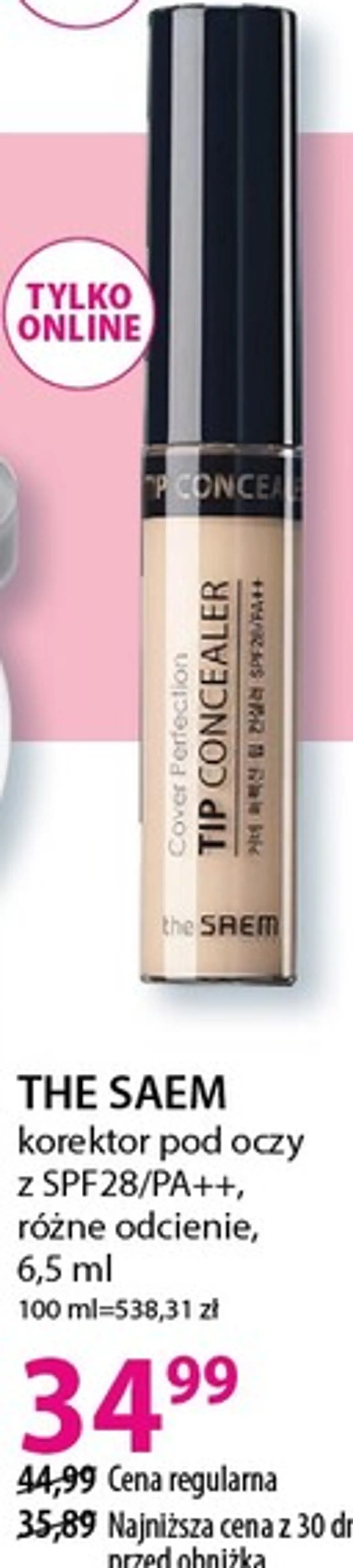 THE SAEM korektor pod oczy z SPF28/PA++, różne odcienie, 6,5 ml