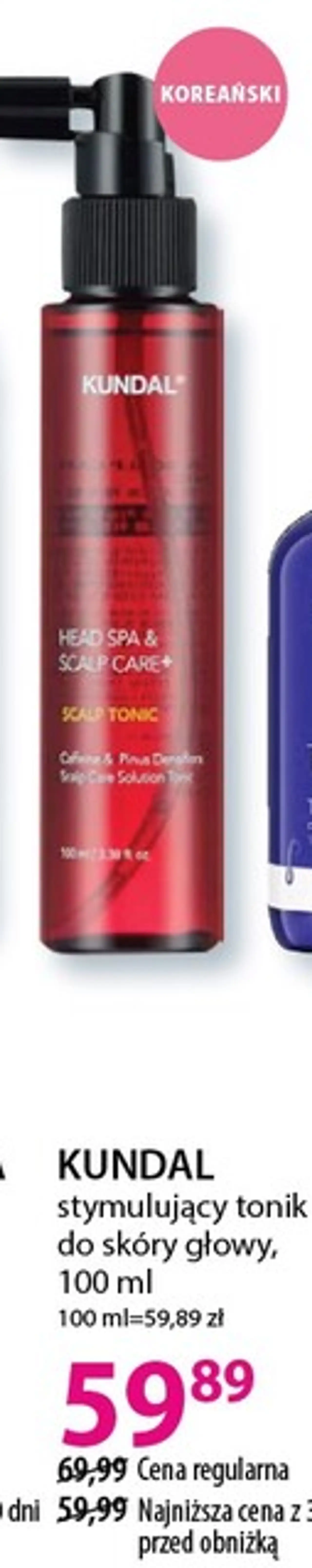 KUNDAL stymulujący tonik do skóry głowy, 100 ml
