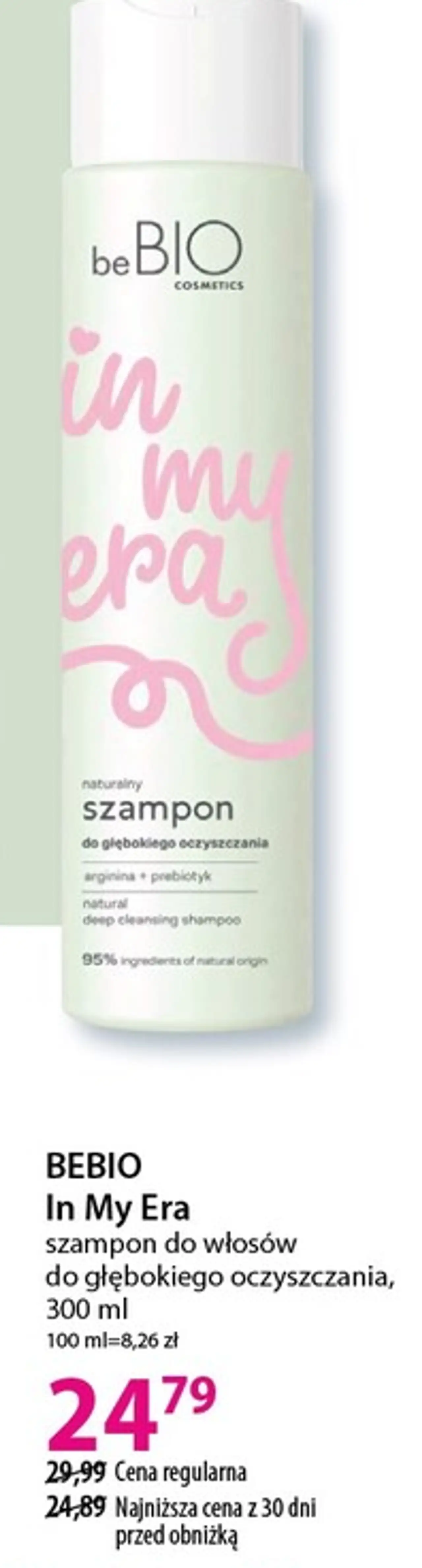 BEBIO In My Era szampon do włosów do głębokiego oczyszczania, 300 ml