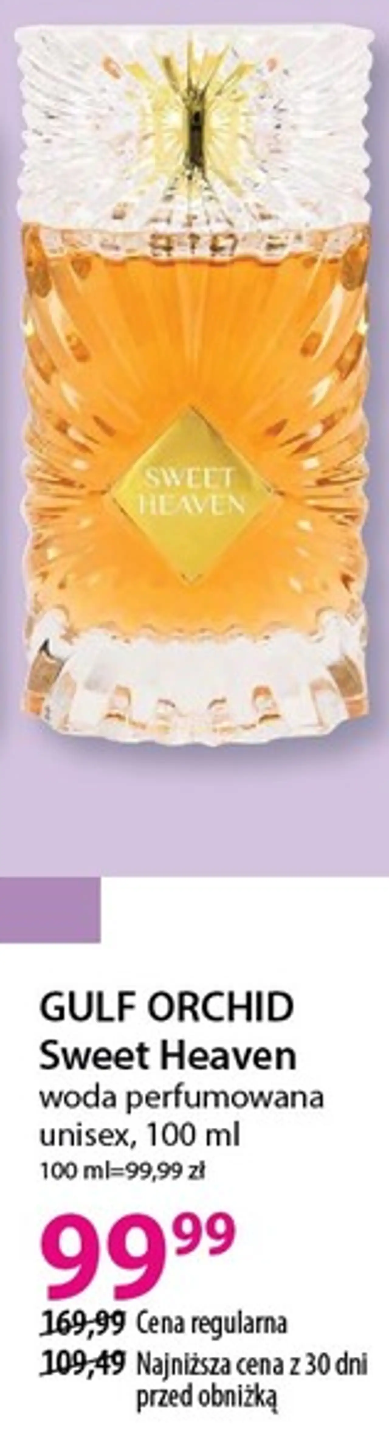 GULF ORCHID Sweet Heaven woda perfumowana unisex, 100 ml