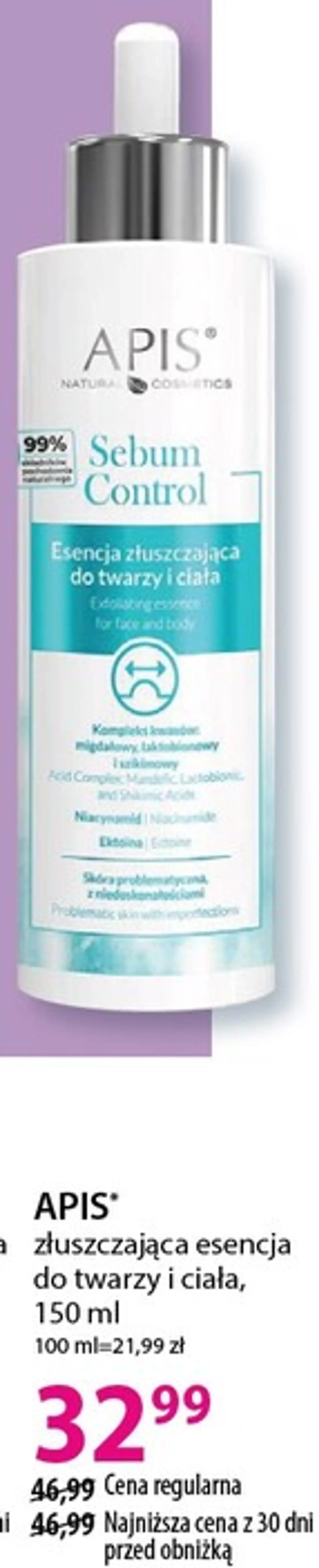 złuszczająca esencja do twarzy i ciała, 150 ml APIS*