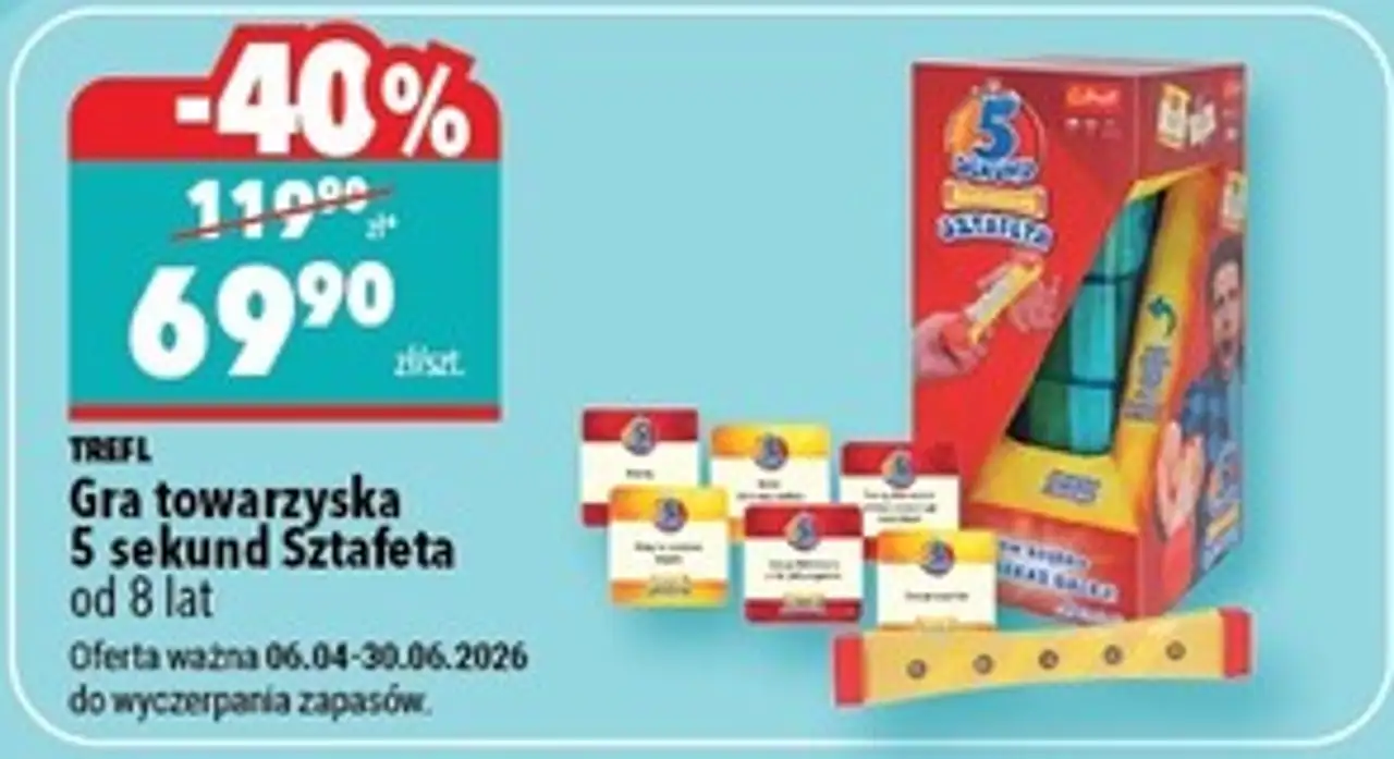Gra towarzyska 5 sekund Sztafeta od 8 lat TREFL