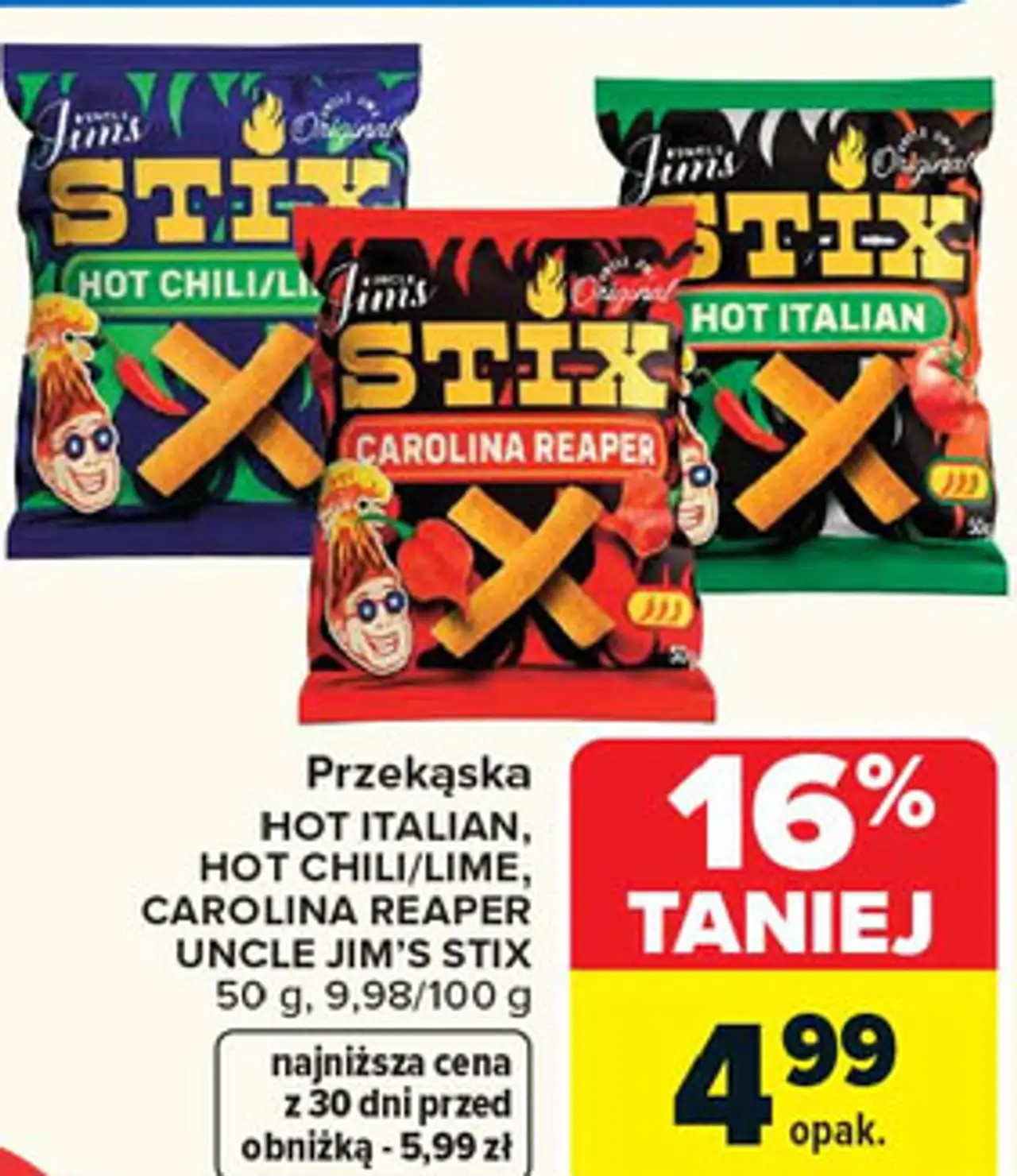 Przekąska UNCLE JIM'S STIX