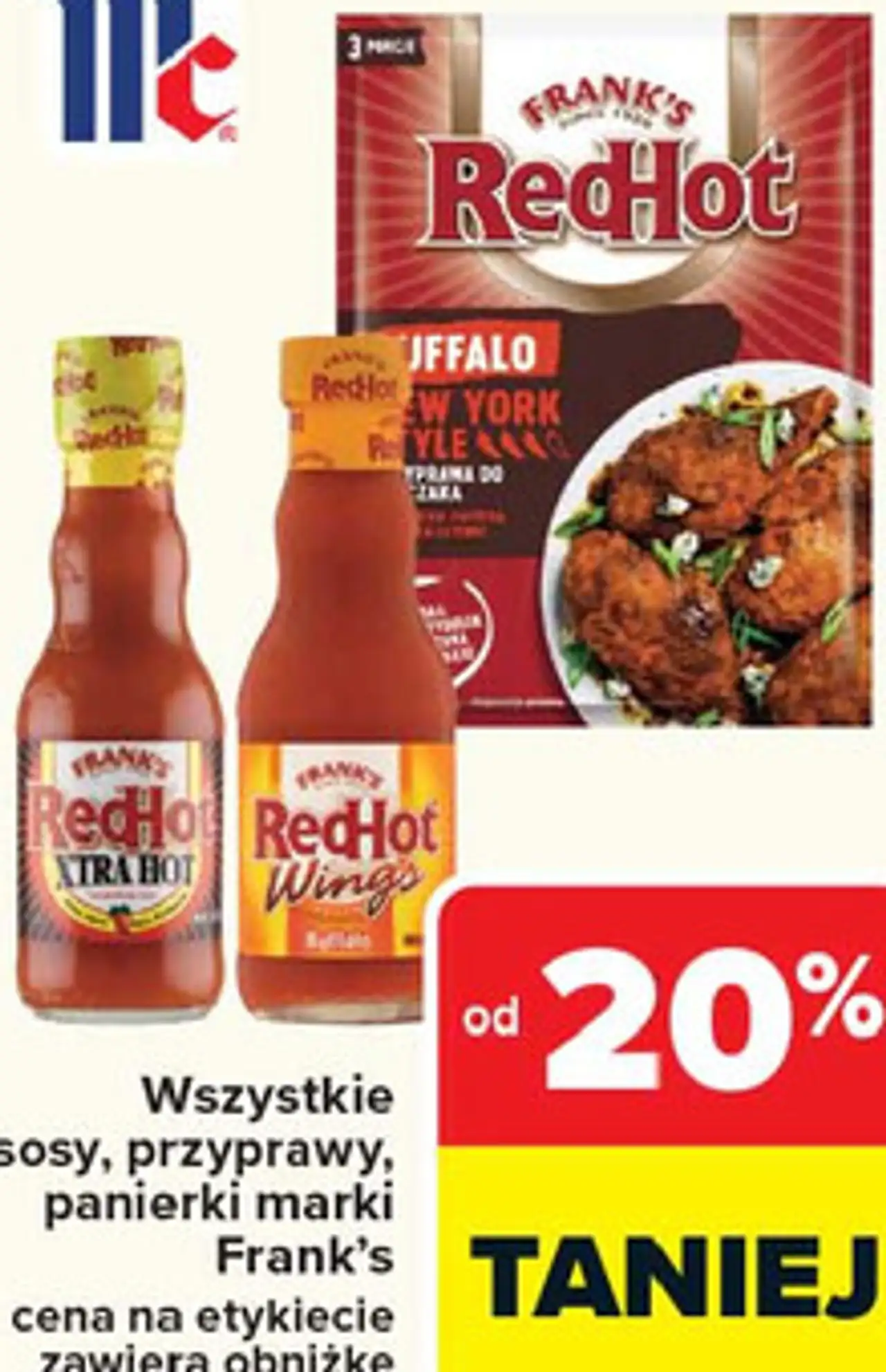 Wszystkie sosy, przyprawy, panierki marki Frank's