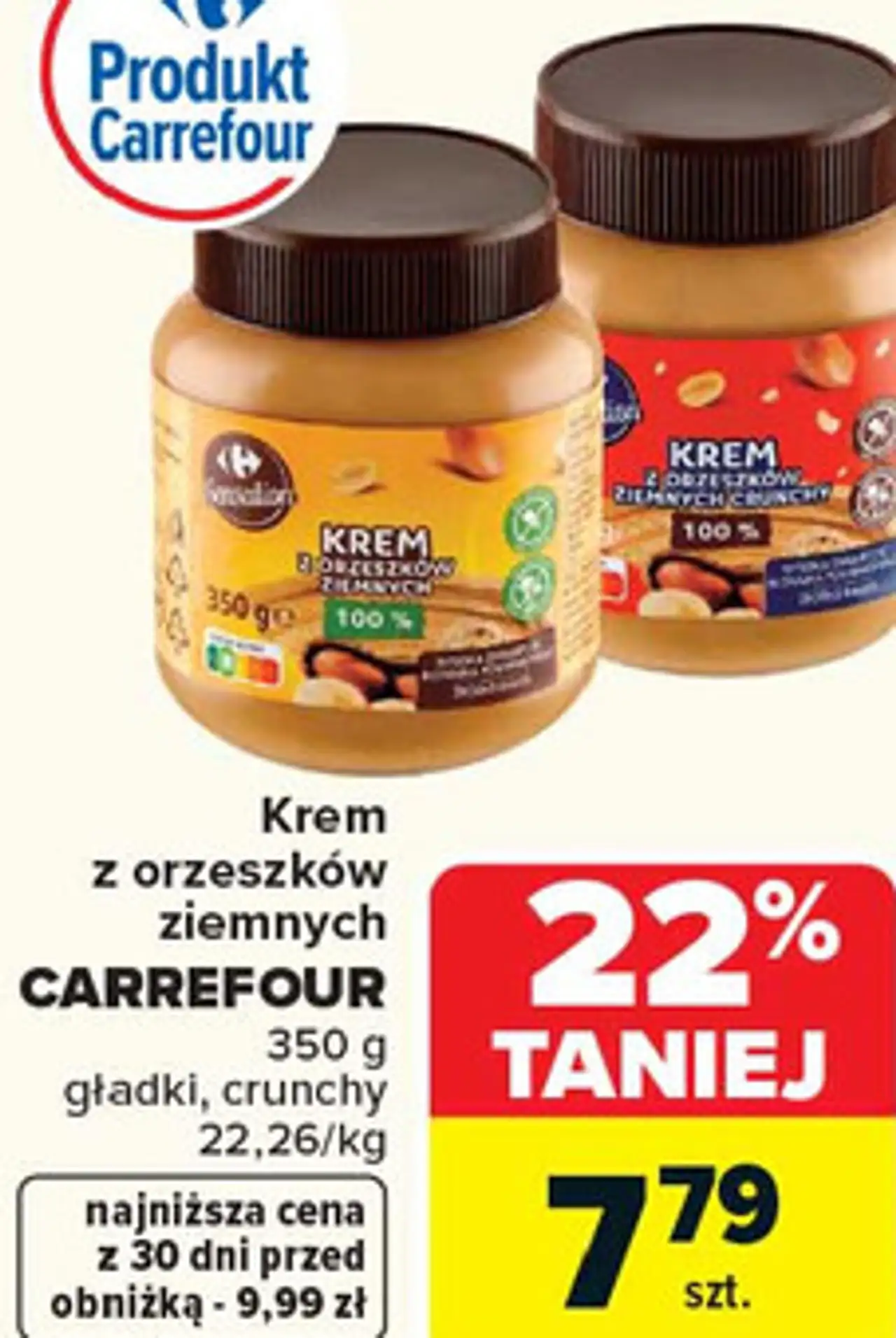 Krem z orzeszków ziemnych CARREFOUR 350 g